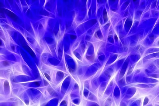 Abstract digitally rendered purple fractal flame. Good as background or wallpaper.