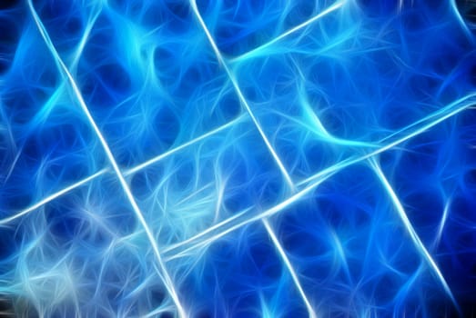 Abstract digitally rendered blue fractal background. Good as wallpaper or backdrop.