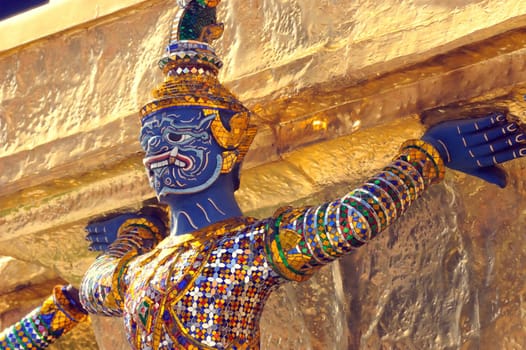 Giant in Wat Arun,bangkok Thailand.