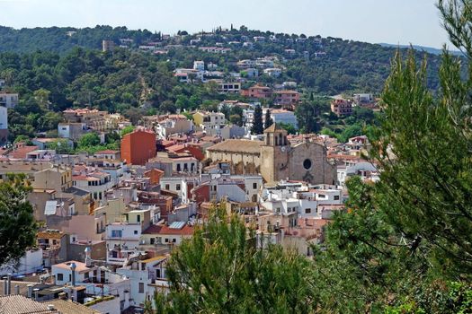 Cityscape of Tossa de Mar, Costa Brava, Spain.