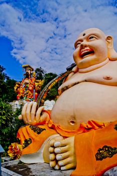 The God of the Chinese new year in thai temple.