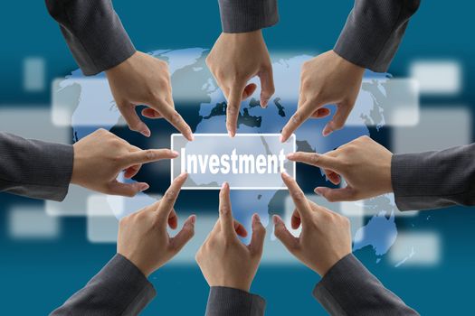 A diverse business teamwork do World technology Investment