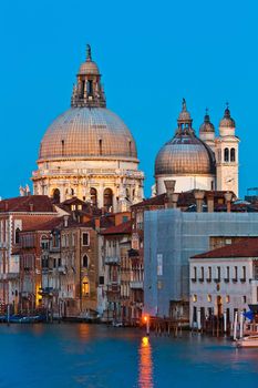 Santa Maria Della Salute, Church of Health, in Dusk