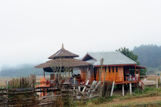 The homestay in countryside north Thailand.