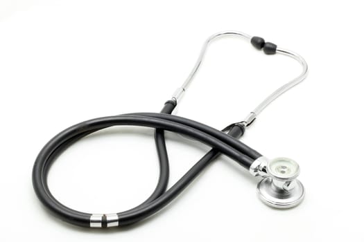 medical stethoscope on white background