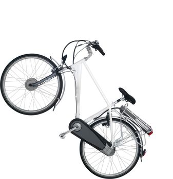 bicycle isolated on white