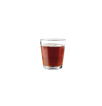 Crystalline glass of Turkish tea close up