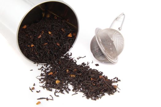 Black tea isolated
