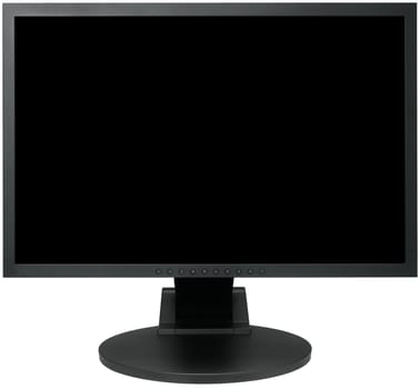 Computer monitor isolated on a white background