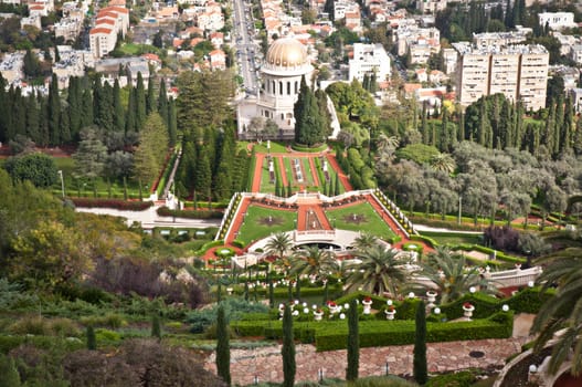 Bahai Gardens in Haifa Israel