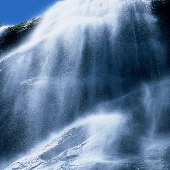 beautiful waterfal in Ordesa national Park, Spain