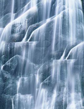 majestic waterfall close up beautiful, beauty, brook, bush,