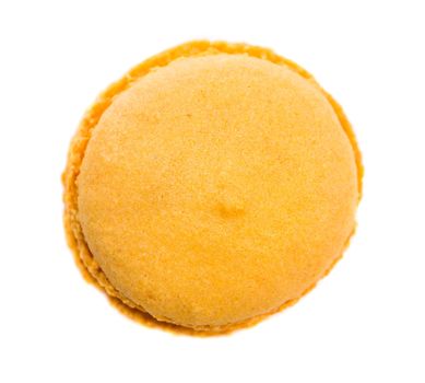 vanilla cookies macaroon isolated on a white background