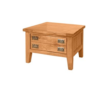old small bedside table isolated