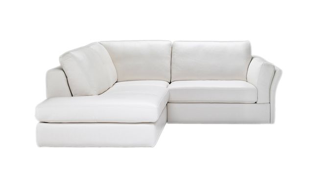 nice white sofa isolated