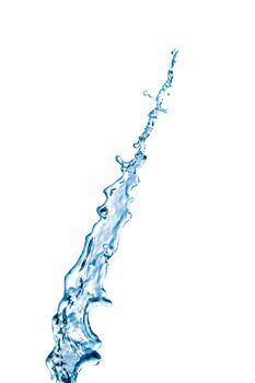 blue splash isolated on a white background