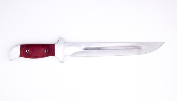 hunter combat hand made knife isolated