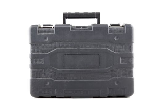 Gray toolbox on white isolated for yout site