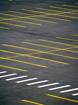 An empty parking lot with a grunge look