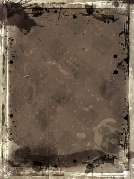 Highly detailed grunge frame  with space for your text or image. Great grunge layer for your projects.