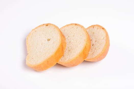 sliced fresh bread isolated on white for you