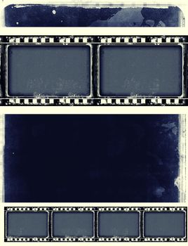 High detailed grunge film frame with space for your text or image.