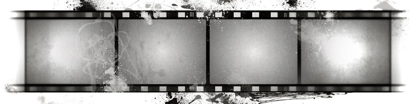 High detailed grunge film frame with space for your text or image.