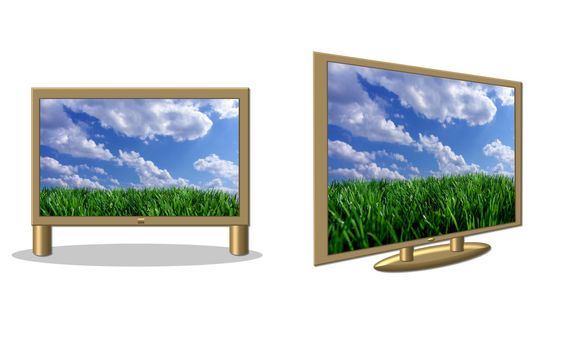 two golden plasma - lcd tv´s