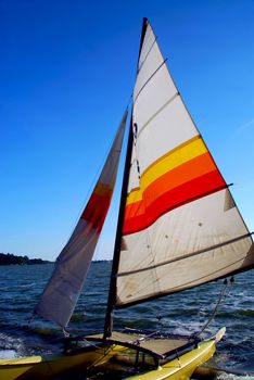 Sailing catamaran