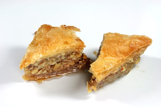 two baklava pieces gourmet concepts