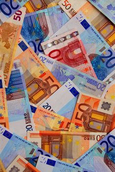 Background of european union currency paper bills