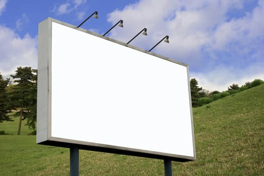 Blank Billboard ready for commercial use concept