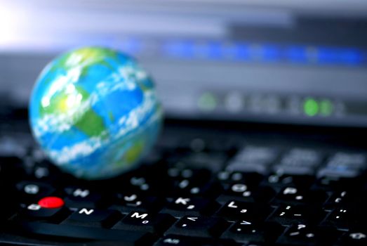 Concept of global internet connectivity or international business