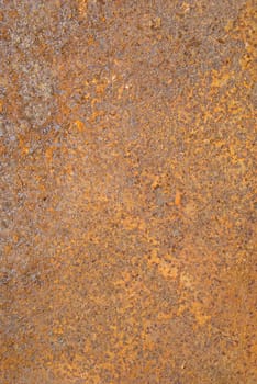 Rusty metal tin background. Closeup of steel plate and its surface.