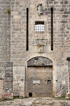 Croatian medieval castle entrance