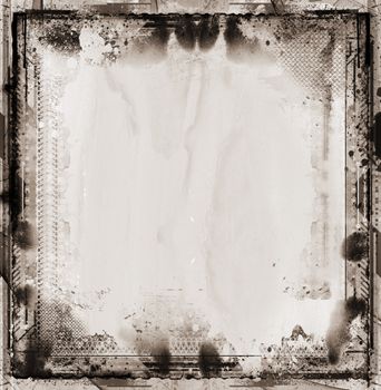 Highly detailed grunge frame  with space for your text or image. Great grunge layer for your projects.