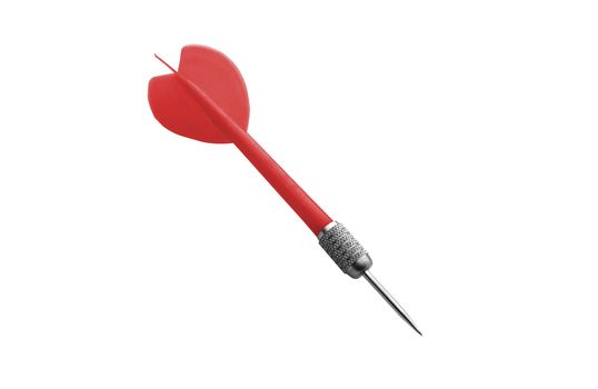 Game darts. It is isolated on a white background.