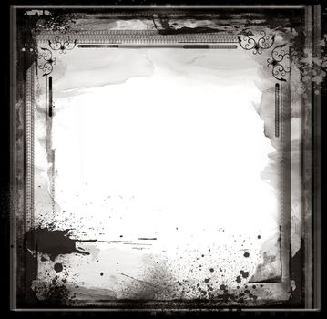 Highly detailed grunge frame  with space for your text or image. Great grunge layer for your projects.