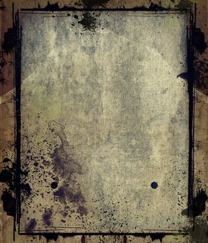 Highly detailed grunge frame  with space for your text or image. Great grunge layer for your projects.