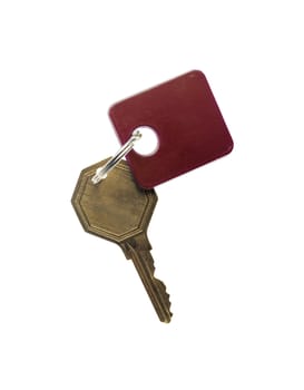 House key isolated on the white background