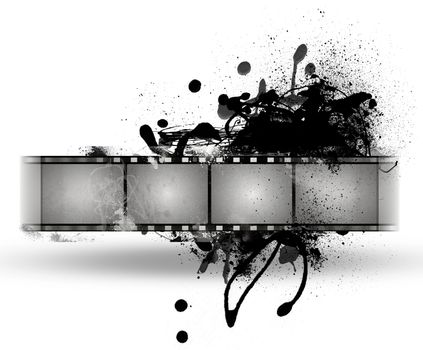 Computer designed highly detailed film frame with space for your text or image. Nice grunge element for your projects.