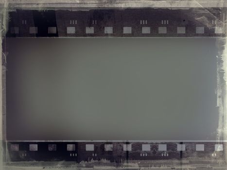 Computer designed highly detailed film frame with space for your text or image. Nice grunge element for your projects.