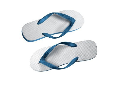 a pair of flip-flops isolated on a white background for site