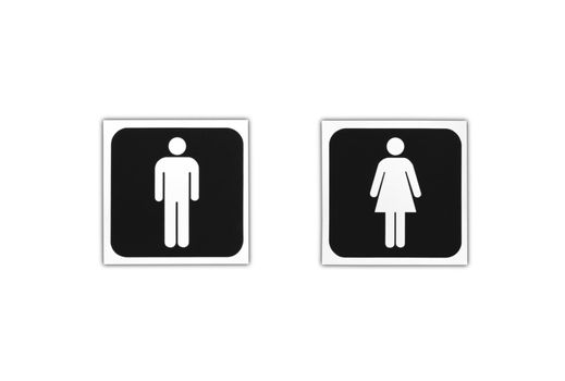 Toilet Sign isolated on the white background. for site