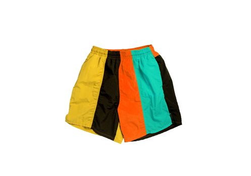 colored shorts isolated on the white background
