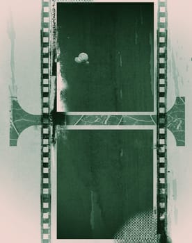 High detailed grunge film frame with space for your text or image.