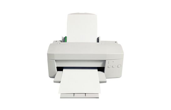 laser printer isolated on a white background