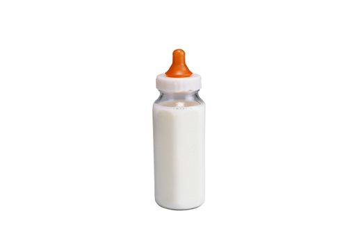baby bottle isolated on the white background