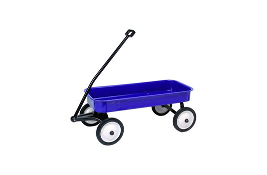 blue Wheelbarrow isolated on the white background