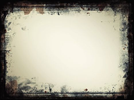 Highly detailed grunge frame  with space for your text or image. Great grunge layer for your projects.